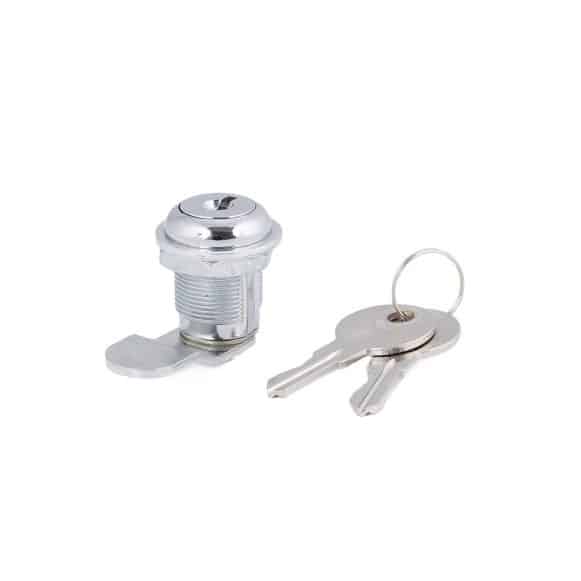 Model-15-ML-view-3 Chrome plated cam lock with keys
